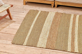Udaipur Seagrass, Water Hyacinth And Corn Husk Leaf Rug
