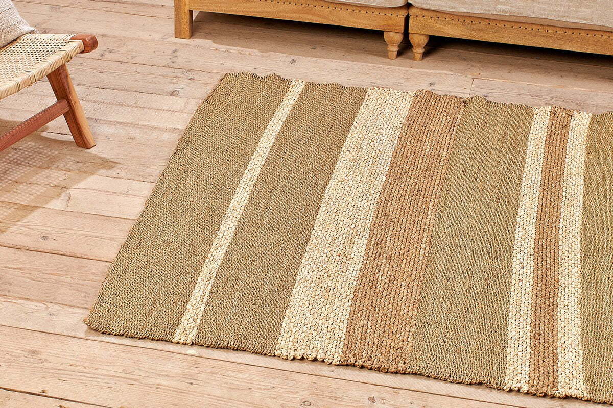 Udaipur Seagrass, Water Hyacinth And Corn Husk Leaf Rug