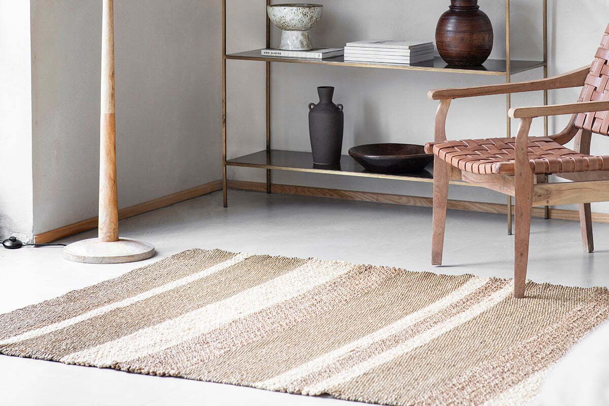 Udaipur Seagrass, Water Hyacinth And Corn Husk Leaf Rug