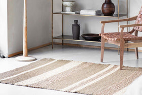 Udaipur Seagrass, Water Hyacinth And Corn Husk Leaf Rug