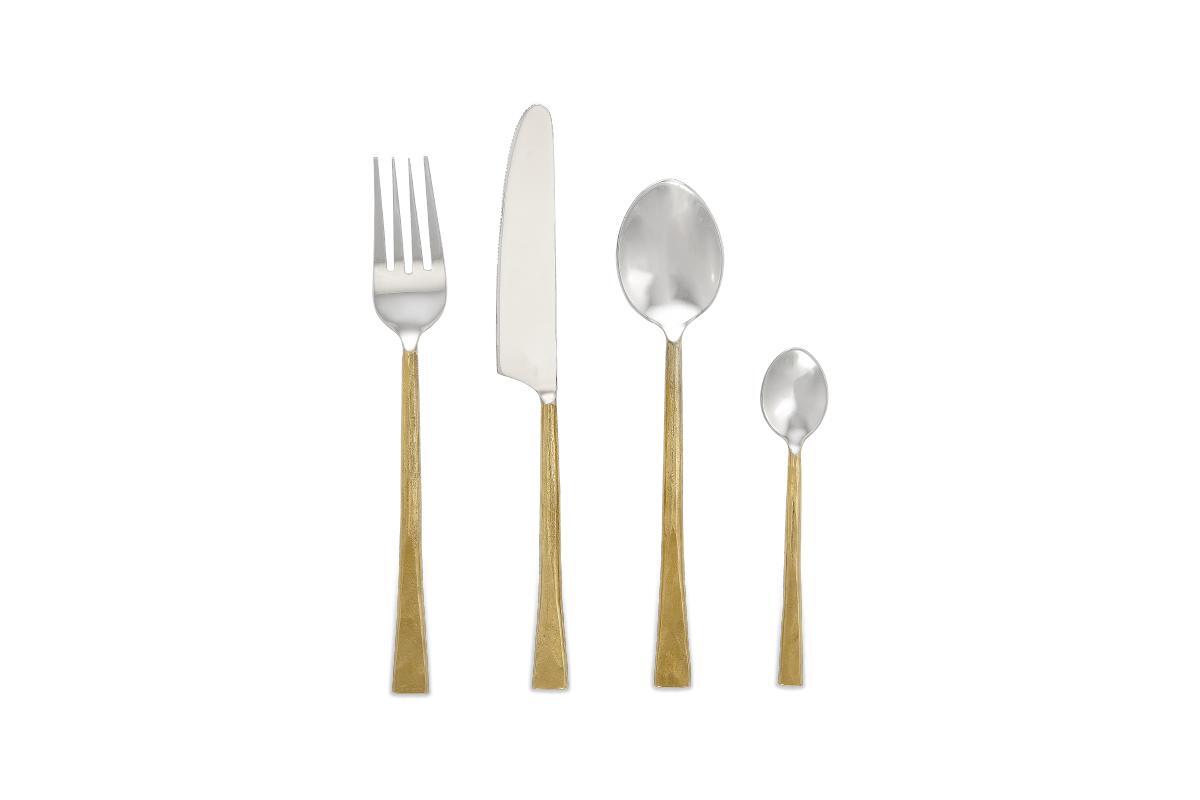 Usa Cutlery Set - Brushed Gold (Set of 16)