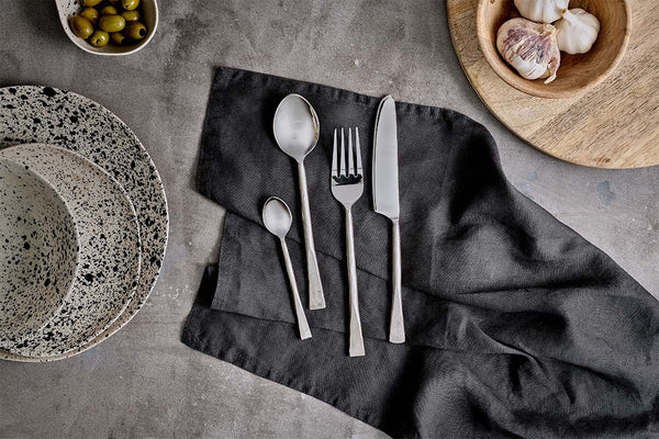 Usa Cutlery Set - Brushed Silver (Set of 16)