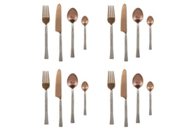 Usa Cutlery Set - Rose Gold (Set of 16)