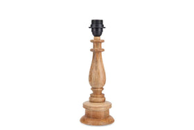Usha Mango Wood Lamp - Natural