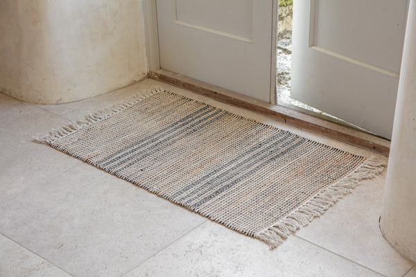 Varli Jute & Cotton Doormat - Natural