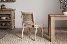 Vinay Woven Armless Dining Chair - Natural