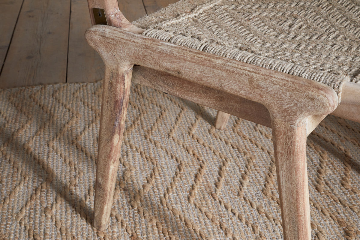 Vinay Woven Armless Dining Chair - Natural