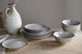Valinha Earthenware Dinnerware Set - Grey  (Set of 12)