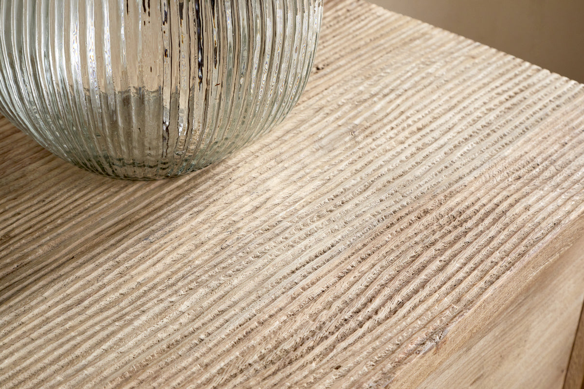 Vivan Grooved Chest of Drawers - Natural