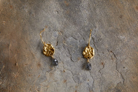Veera Labradorite Earrings - Gold