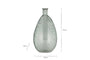 Virya Recycled Glass Vase - Pale Blue
