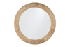 Vivan Grooved Wood Mirror - Natural-Trade nkuku