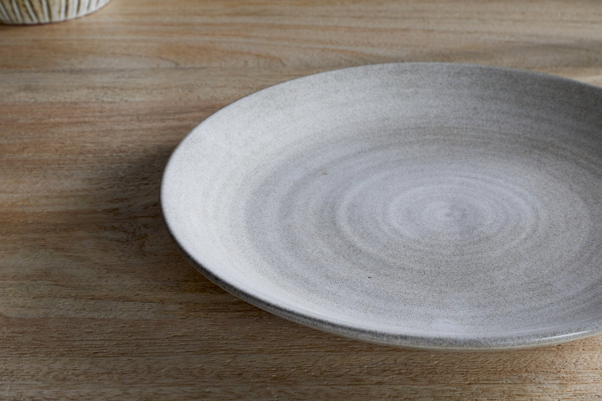 Valinha Earthenware Dinner Plate - Grey
