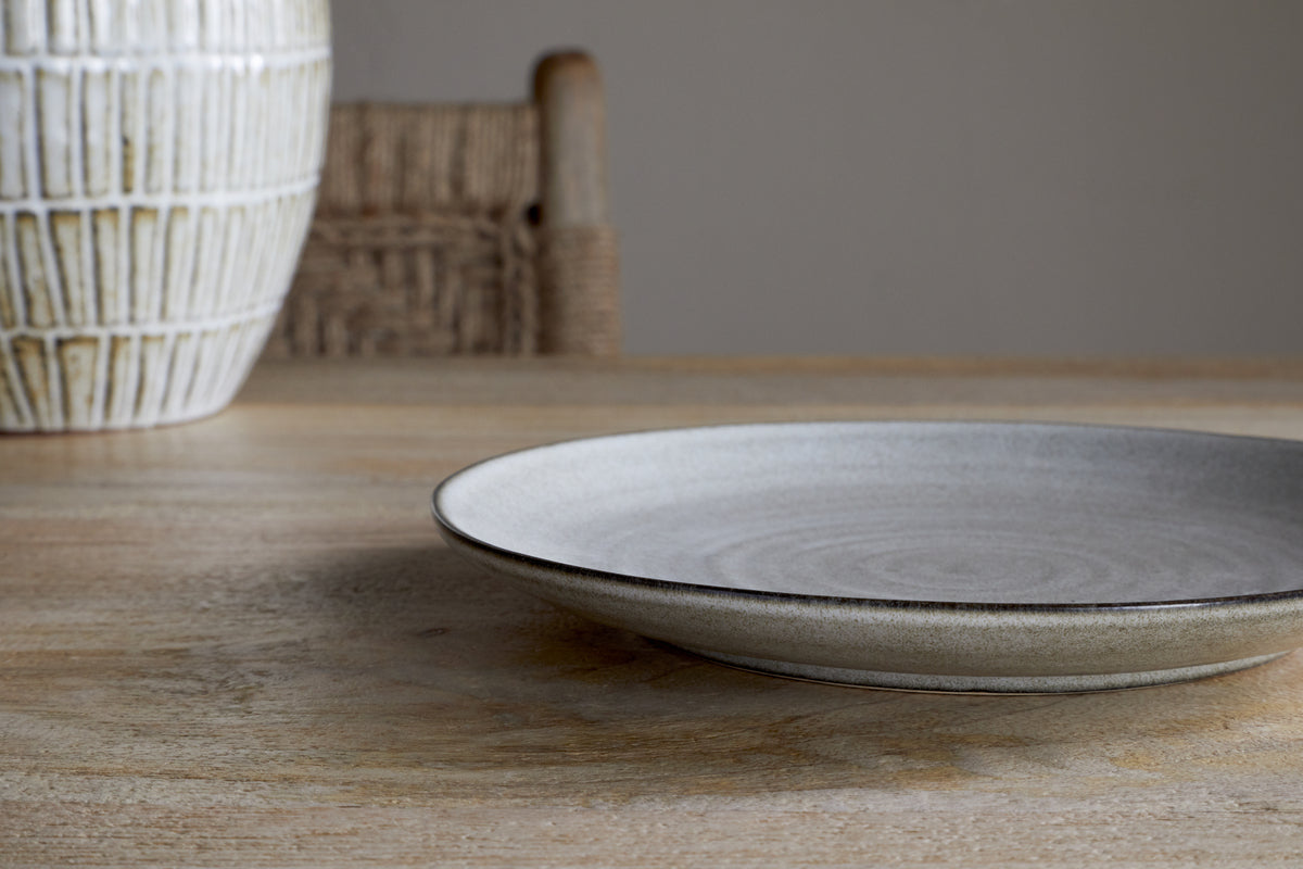Valinha Earthenware Side Plate - Grey