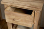 Vivan Grooved Bedside Table - Natural
