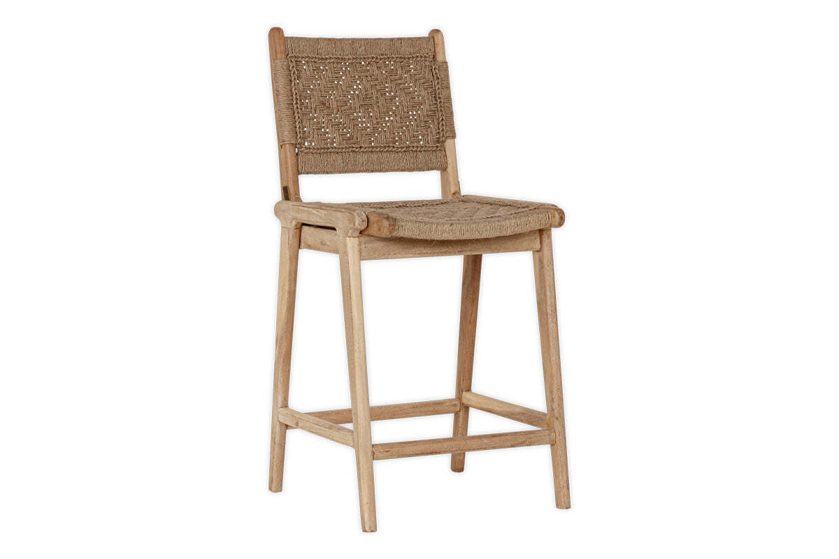 Vinay Woven Counter Chair - Natural