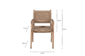 Vinay Woven Dining Chair - Natural