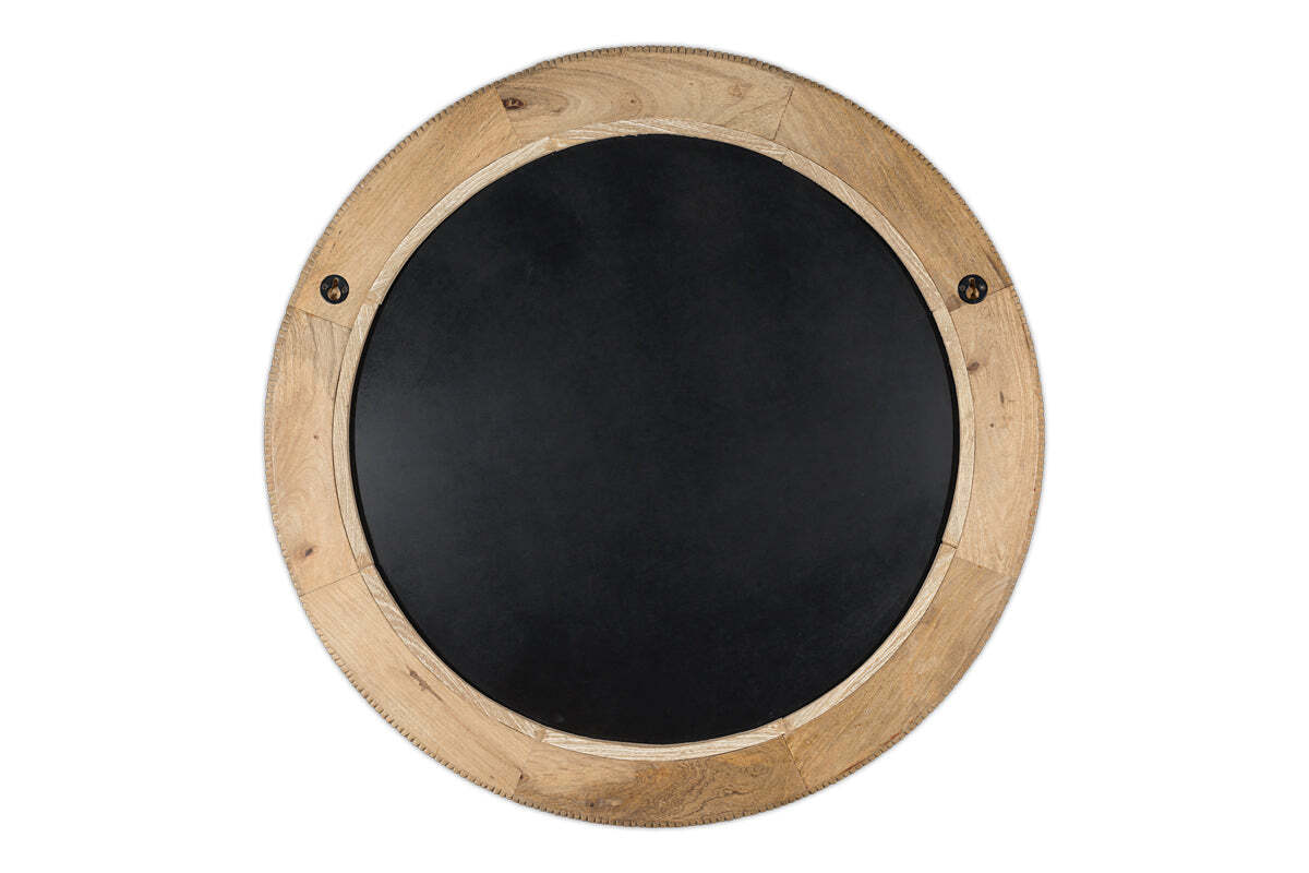 Vivan Grooved Wood Mirror - Natural