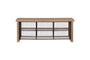 Abha Reclaimed Wood & Iron Storage Bench - Natural
