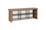 Abha Reclaimed Wood & Iron Storage Bench - Natural
