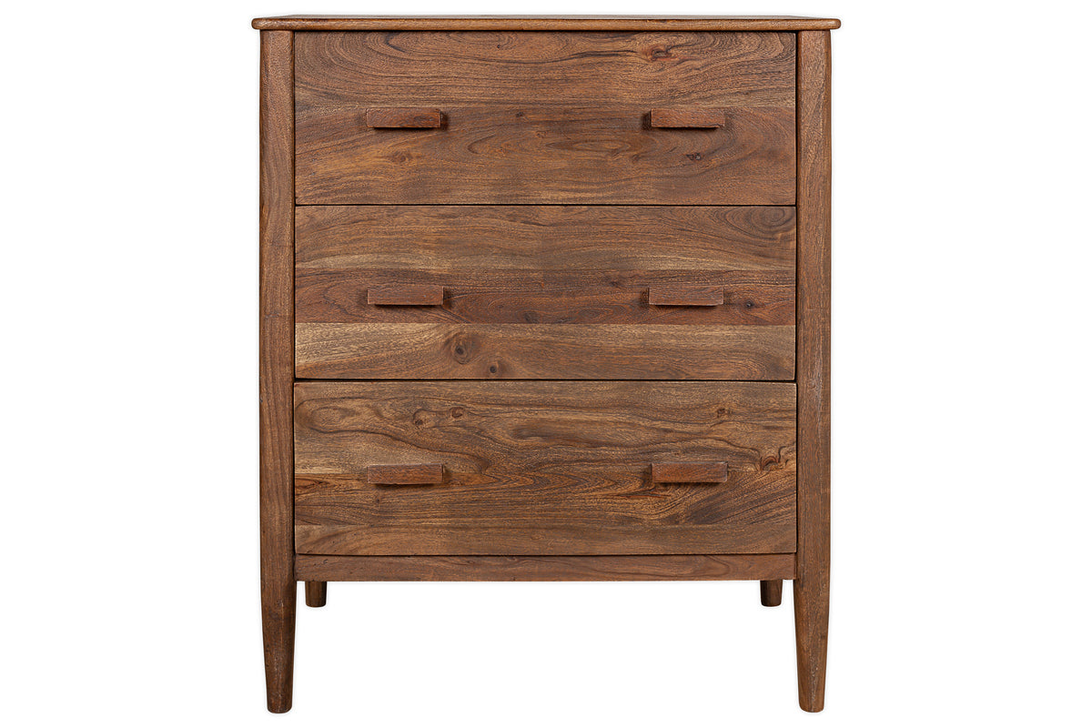 Anbu Acacia Chest of Drawers - Washed Walnut