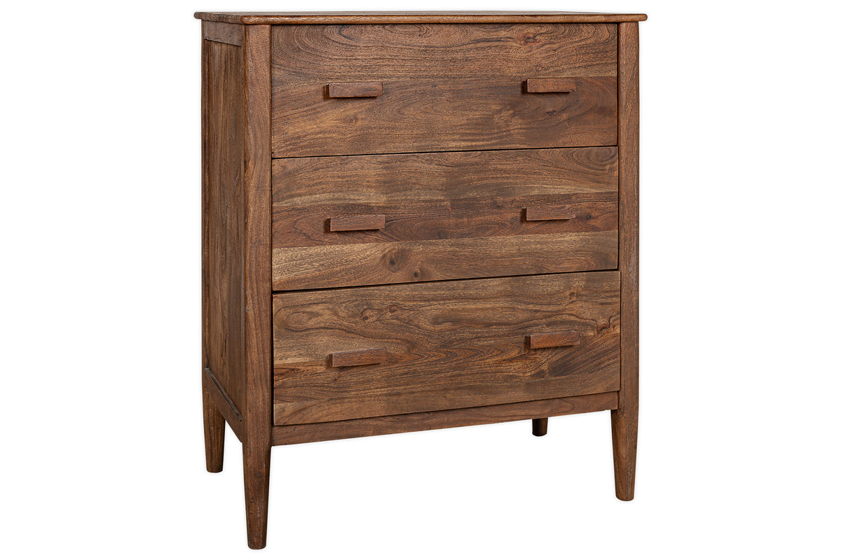 Anbu Acacia Chest of Drawers - Washed Walnut