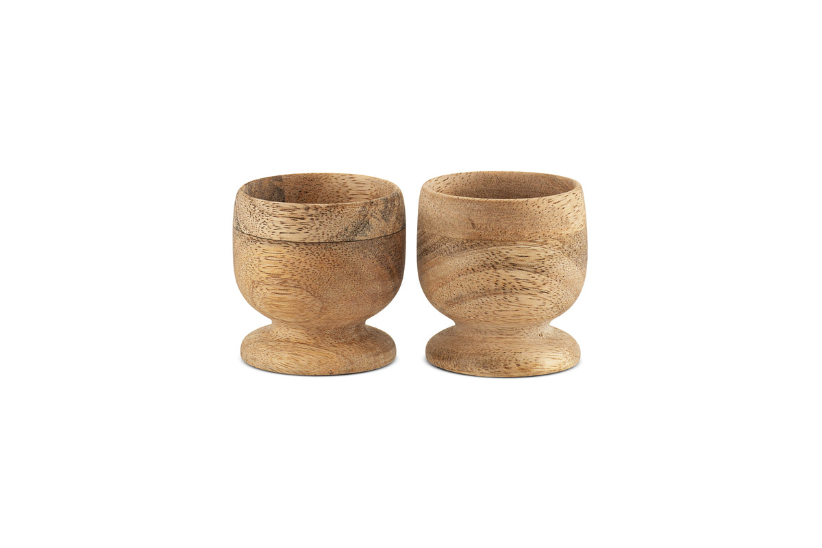 Awa Wooden Egg Cup - Natural - (Set of 2)