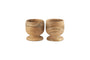 Awa Wooden Egg Cup - Natural - (Set of 2)