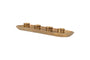 Amita Long Candle Holder - Antique Brass