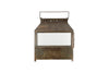 Akoko Wide Lantern - Brown Patina