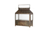 Akoko Wide Lantern - Brown Patina