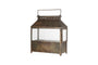 Akoko Wide Lantern - Brown Patina