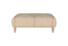 Aranya Upholstered Ottoman - Natural