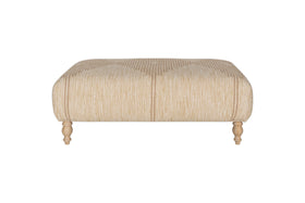 Aranya Upholstered Ottoman - Natural