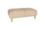 Aranya Upholstered Ottoman - Natural