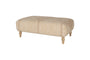 Aranya Upholstered Ottoman - Natural