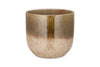 Almeida Reactive Glaze Plant Pot - Olive & Natural
