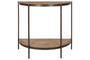 Aasha Mango Wood Half Moon Console Table - Natural