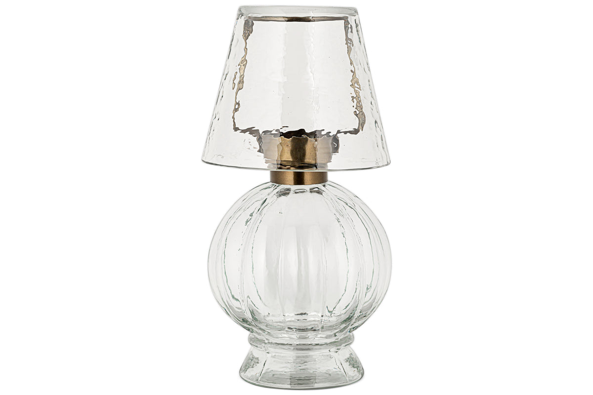 Adesola Glass Tealight Holder Lamp - Clear