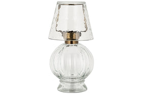 Adesola Glass Tealight Holder Lamp - Clear