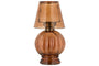 Adesola Glass Tealight Holder Lamp - Amber