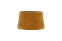 Batakha Velvet & Linen Lampshade - Dark Ochre