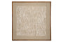 Birala Hand Stitched Wall Art - Natural