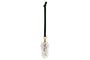 Danvi Glass Drop Baubles - Brass & Clear (Set of 3)