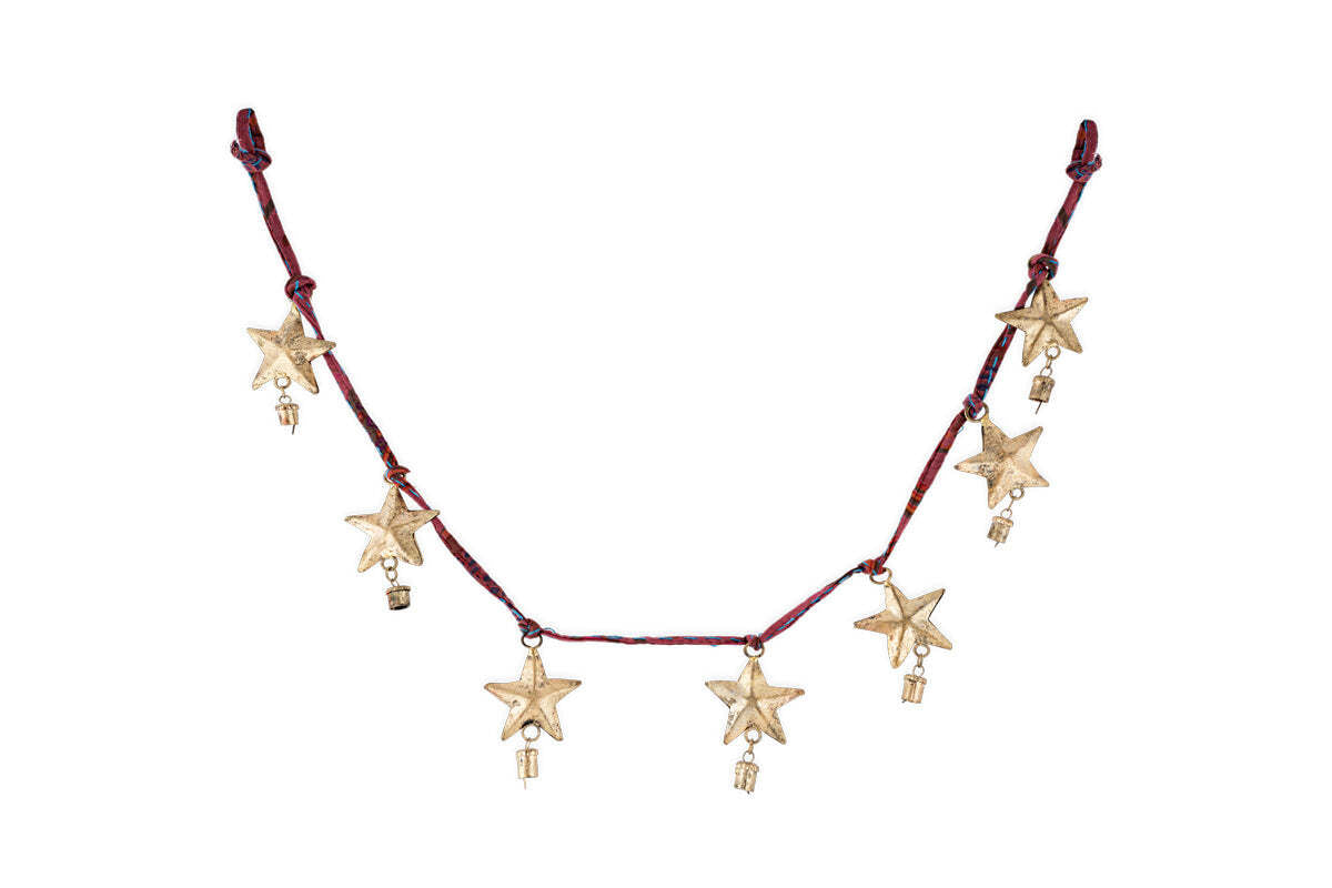 Didi Star Garland - Antique Brass