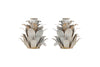 Elagalu Pine Cone Candle Holders - Zinc (Set of 2)