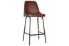 Harsha Leather Counter Chair - Chocolate Brown