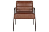 Hadithi Leather Occasional Chair - Chocolate Brown