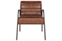 Hadithi Leather Occasional Chair - Chocolate Brown