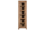 Ibo Reclaimed Wood & Glass Cabinet - Natural - Tall